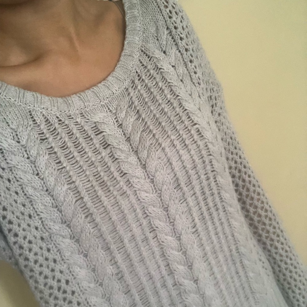 Knit sweater grey from American Eagle outfitters